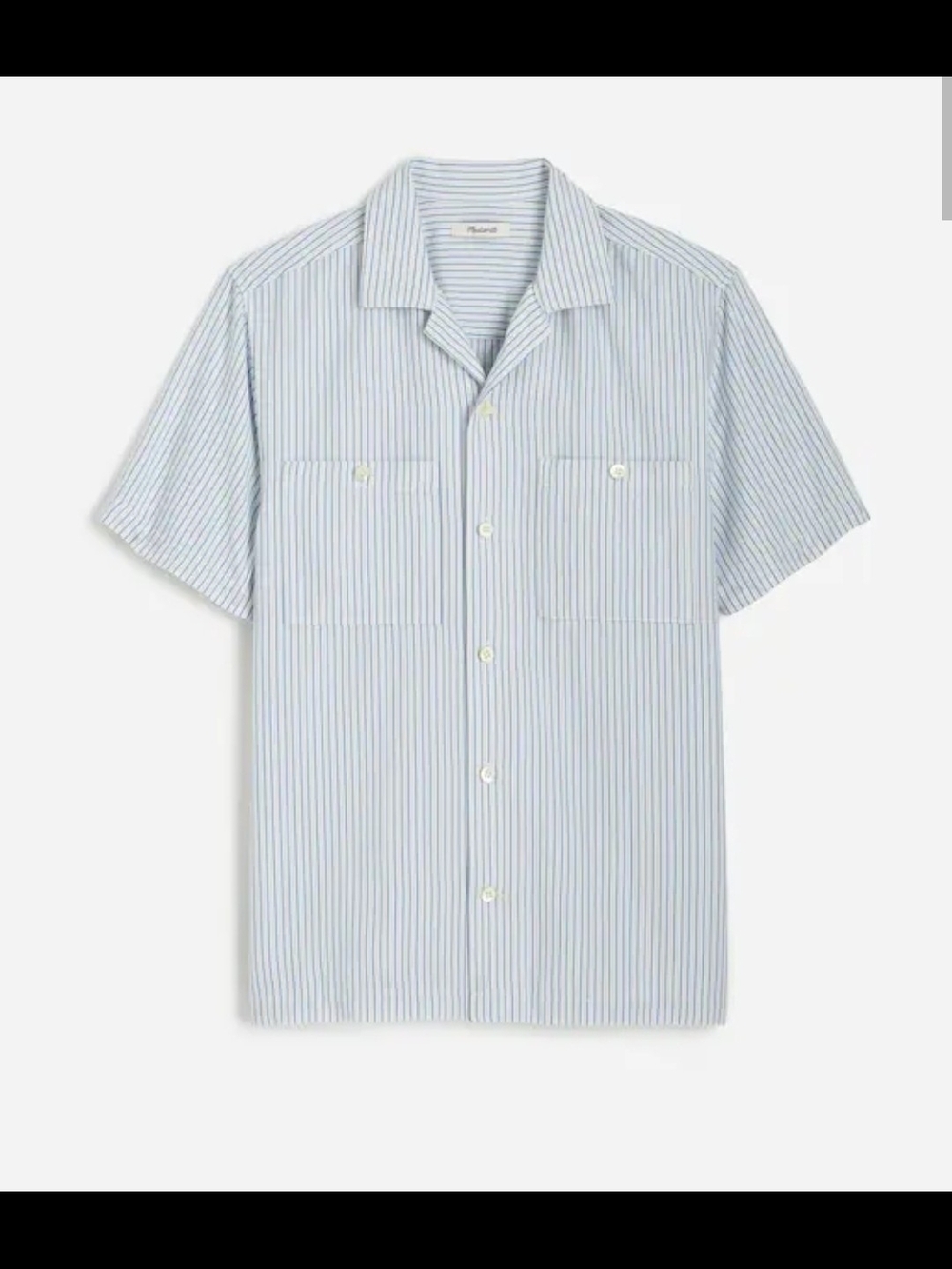 Madewell Men's Camp Collar Short-Sleeve Shirt Size XL NWOT